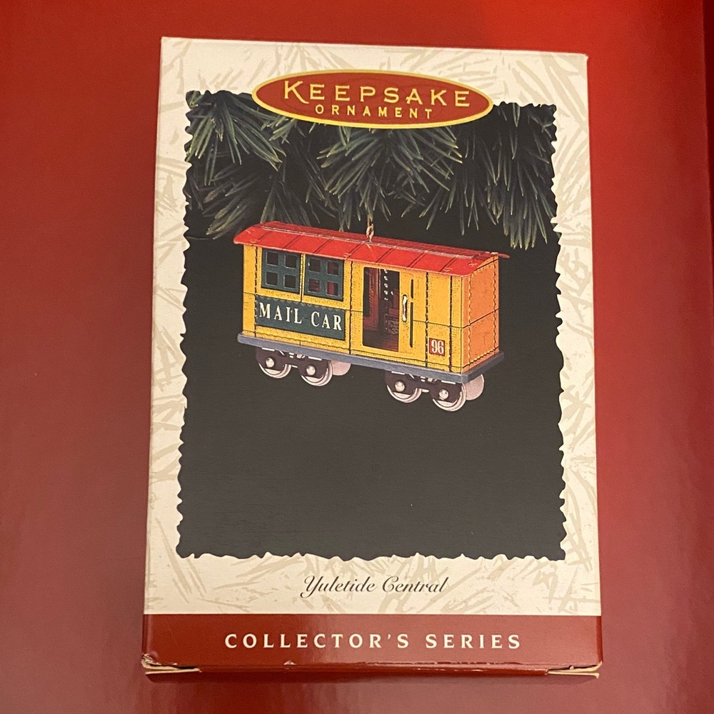 Hallmark Keepsake Ornament - Red and Yellow Mail Car